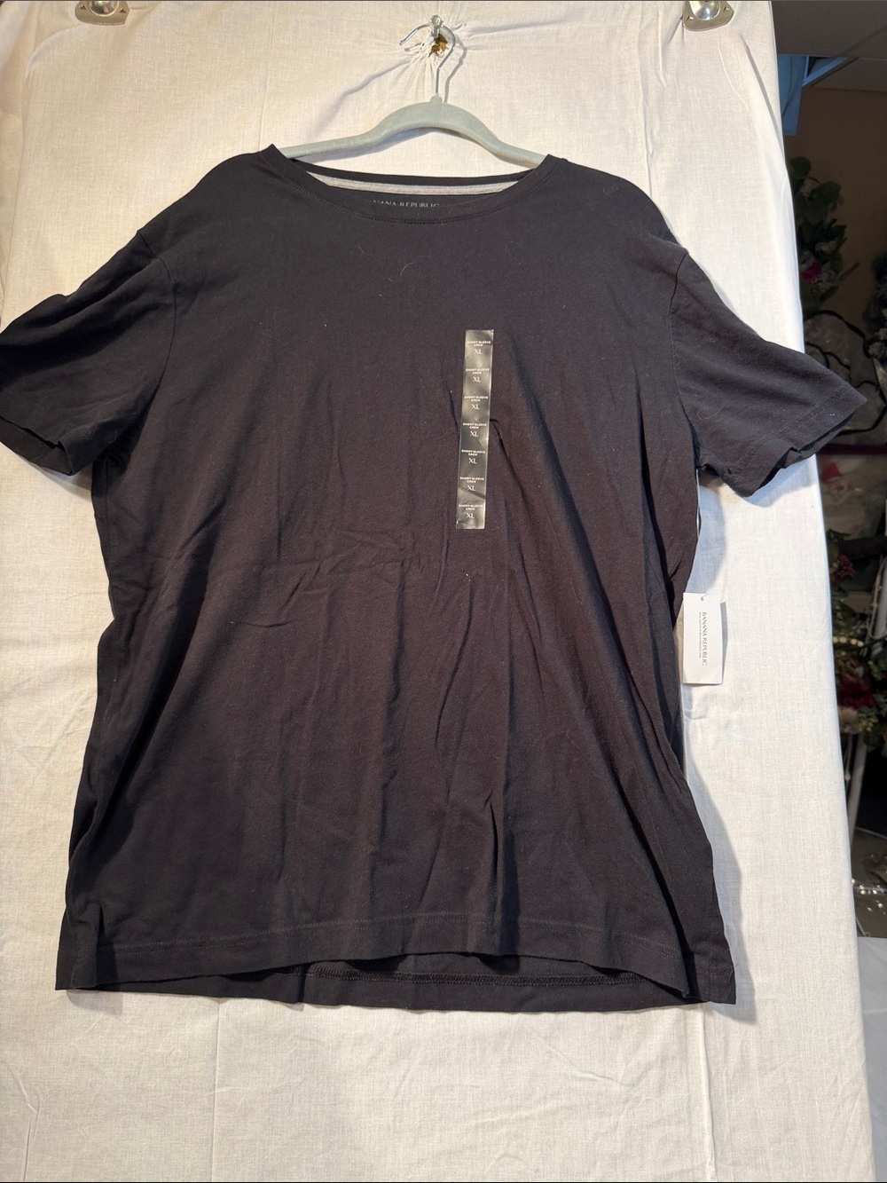 Banana Republic Men's Black Crewneck Short-Sleeve Shirt  w/Tags XL